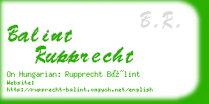 balint rupprecht business card